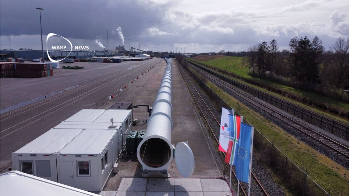 🚅 Europa's langste testbaan voor de Hyperloop geopend in Nederland